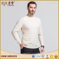 Benutzerdefinierte Größe Erdos Creme Farbe 100% Cachemire Sweater mit Großhandelspreis